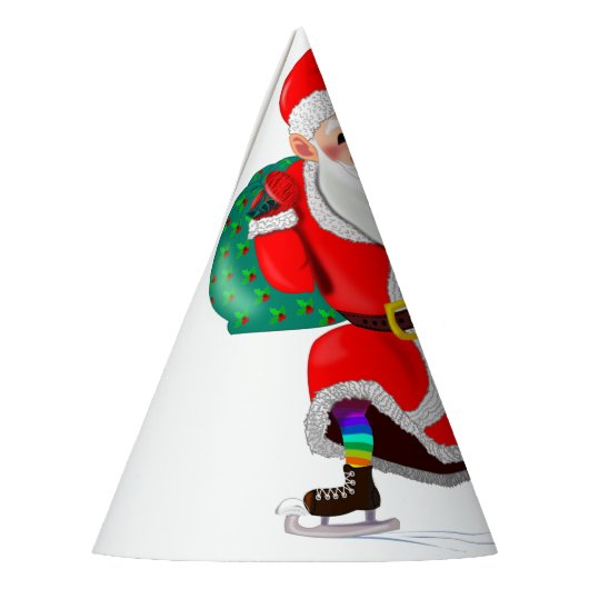 Santa Claus Weihnachts-Party Paper Partyhütchen (Links)