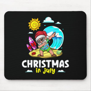 Santa Claus Weihnachtsfeier im Juli Sommer V Mousepad