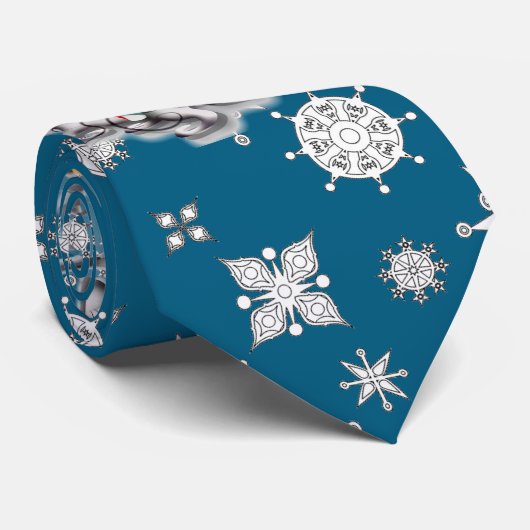 Santa Claus Weihnachtskrawatte  Krawatte (Gerollt)