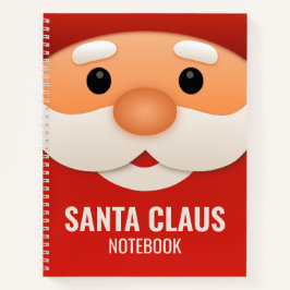 Santa Claus Weihnachtsnotizbuchcover Notizblock