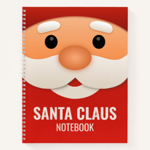 Santa Claus Weihnachtsnotizbuchcover Notizblock