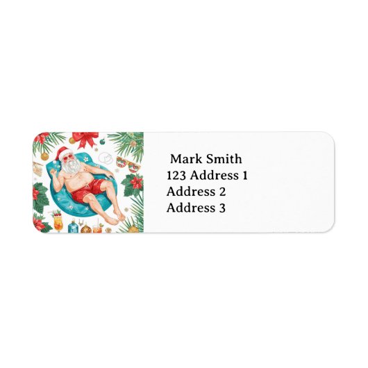 Santa Claus Weihnachtspoolparty (Vorne)