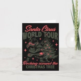 Santa Claus Welt-Tour Rocking Around The Weihnacht Karte
