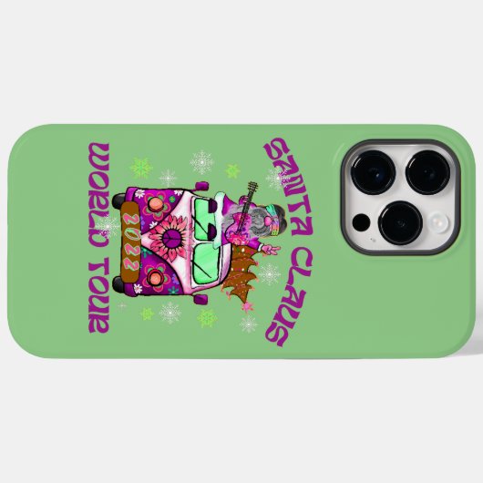 SANTA CLAUS WELTTOUR im Stil der 70er Jahre Case-Mate iPhone Hülle (Rückseite (Horizontal))