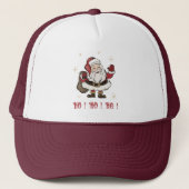 Santa Claus White und Maroon Trucker Hat Truckerkappe (Vorderseite)
