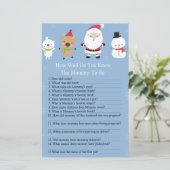 Santa Claus wie gut Sie wissen, Baby Dusche Spiel (Stehend Vorderseite)