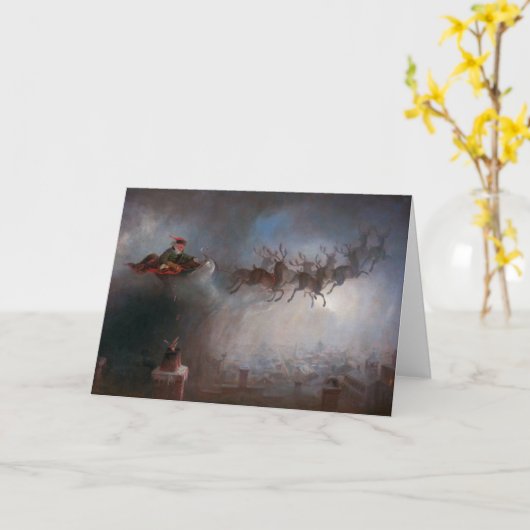 Santa Claus | William Holbrook Beard | Karte (Gelbe Blume)