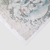 Santa Claus Winter Lassen Sie es Schnee blauer Han Seidenpapier (Ausschnitt)