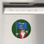 Santa Claus With Ensign Magnet (In Situ (Geschirrspüler))