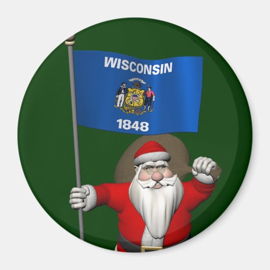 Santa Claus With Ensign Magnet (Vorne)
