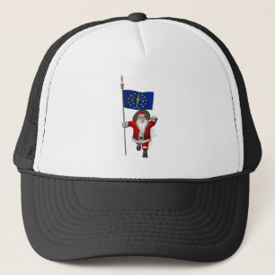 Santa Claus With Ensign Of Indiana Truckerkappe