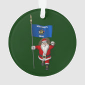 Santa Claus With Ensign Ornament (Rückseite)