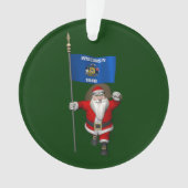 Santa Claus With Ensign Ornament (Vorderseite)