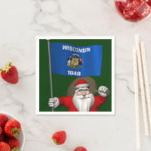 Santa Claus With Ensign Serviette (Beispiel)