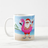 Santa Claus with flamingo Kaffeetasse (Links)