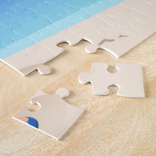 Santa Claus with flamingo Puzzle (Seite)