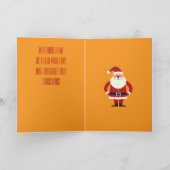 Santa Claus With His Hands On His Hips Being Jolly Karte (Innenseite)