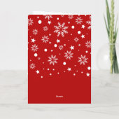 Santa Claus with reindeer whimsical Greeting Card Karte (Rückseite)