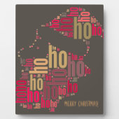 Santa Claus wordcloud Ho Ho Ho Fotoplatte (Vorderseite)