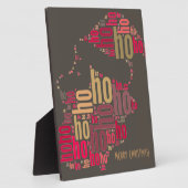 Santa Claus wordcloud Ho Ho Ho Fotoplatte (Seite)
