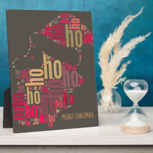 Santa Claus wordcloud Ho Ho Ho Fotoplatte