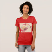 Santa Claus wordcloud Ho Ho Ho T-Shirt (Vorne ganz)