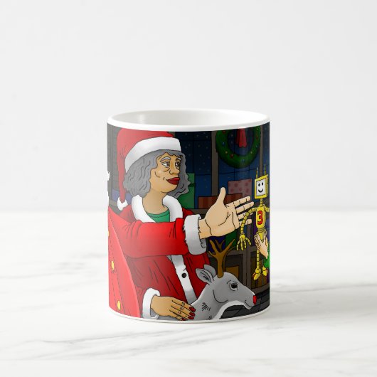 Santa Claus Workshop Kaffeetasse (Mittel)
