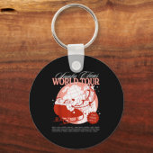 Santa Claus World Tour Christmas Xmas Holiday Paja Schlüsselanhänger (Vorderseite)