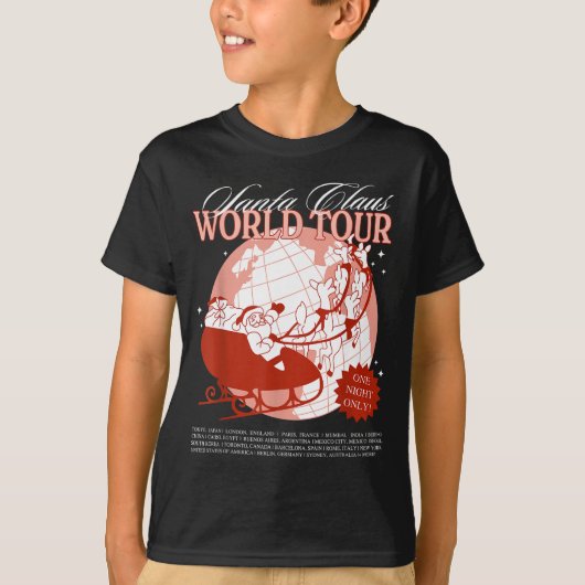 Santa Claus World Tour Christmas Xmas Holiday Paja T-Shirt (Vorderseite)