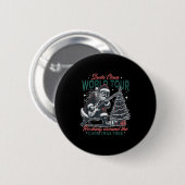 Santa Claus World Tour Rocking Around The Christma Button (Vorne & Hinten)