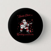 Santa Claus World Tour Rocking Around The Christma Button (Vorderseite)