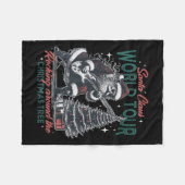 Santa Claus World Tour Rocking Around The Christma Fleecedecke (Vorderseite (Horizontal))