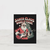 Santa Claus World Tour Rocking Around The Christma Karte (Vorderseite)