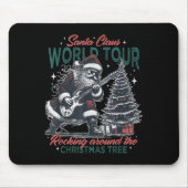 Santa Claus World Tour Rocking Around The Christma Mousepad (Vorne)