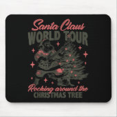 Santa Claus World Tour Rocking Around The Christma Mousepad (Vorne)