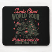 Santa Claus World Tour Rocking Around The Christma Mousepad (Vorne)