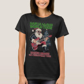 Santa Claus World Tour Rocking Around The Christma T-Shirt (Vorderseite)