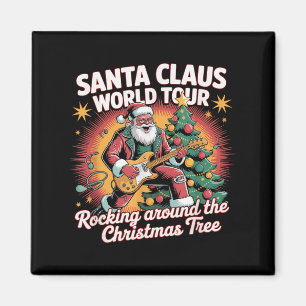Santa Claus World Tour Rocking Magnet