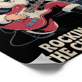 Santa Claus World Tour Rocking Poster (Ecke)
