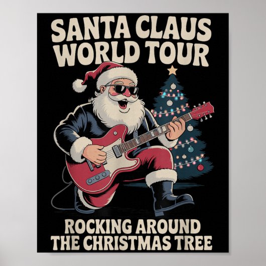 Santa Claus World Tour Rocking Poster (Vorne)