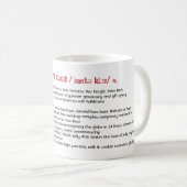 Santa Claus Wörterbuch Definition X-mas Lexikon Kaffeetasse (VorderseiteRechts)