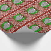 Santa Claus Wrapping Paper Geschenkpapier (Ecke)