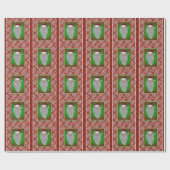 Santa Claus Wrapping Paper Geschenkpapier (Flach)