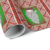Santa Claus Wrapping Paper Geschenkpapier (Rolleneckpunkt)