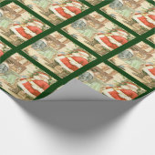 Santa Claus Wrapping Paper Geschenkpapier (Ecke)
