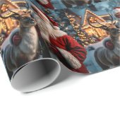 Santa Claus Wrapping Paper Geschenkpapier (Rolleneckpunkt)