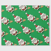 Santa Claus Wrapping Paper Geschenkpapier (Flach)