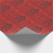 Santa Claus Wrapping Paper Geschenkpapier (Ecke)