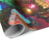 Santa Claus Wrapping Paper Geschenkpapier (Rolleneckpunkt)