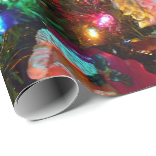 Santa Claus Wrapping Paper Geschenkpapier (Rolleneckpunkt)